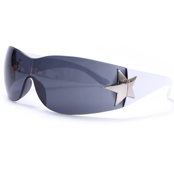 Luxury Brand punk sunglasses New Women Men 2000's Wrap Around Sun Glasses UV400 - Picture 3 of 13